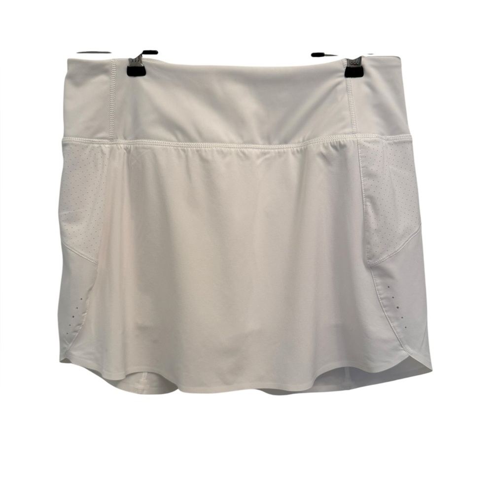 Athleta White Run With It 14” Skort Women’s Medium Running Pickleball Tennis